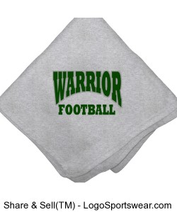 Warrior Football Sweatshirt Blanket Design Zoom
